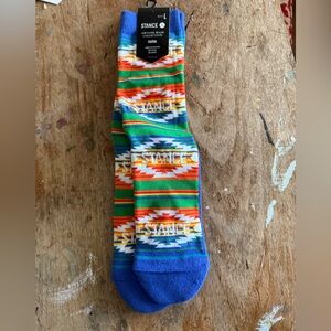 Stance Blue and Orange Patterned Socks
